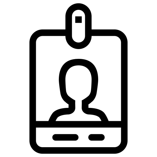 Id Vertical svg vector icon