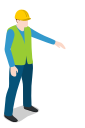 male, man, standing, warehouse, warehouseman svg vector icon