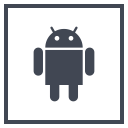 android, logo, media, social svg vector icon