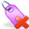 delete, purple, tag icon