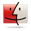 finder, red, soda icon