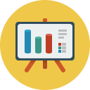 analytics, bars, chart, graph, presentation, statistic icon