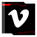 internet, vimeo, web svg vector icon