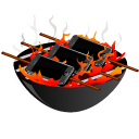 apple, barbeque, bbq, grill, iphone icon