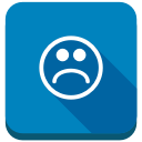 emot, emotion, negative, sad, sad smile, smiley svg vector icon