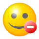 remove, smiley icon