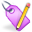 edit, purple, tag icon