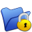 folder,blue,locked,lock,security icon