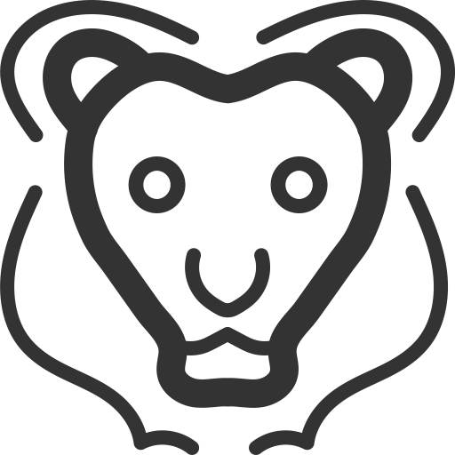 Lion svg vector icon
