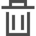 delete, interface, trash, ui svg vector icon