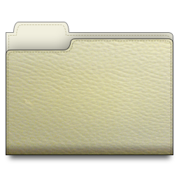 leather,folder,white icon