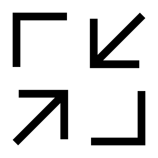 Cancel Fullscreen svg vector icon