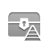 treasure,chest,pyramid icon