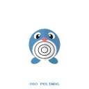 kanto, pokemon, poliwag, water svg vector icon