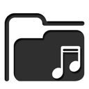folder, music icon