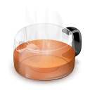 glass,teapot,red icon
