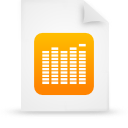 document, file, orange, paper icon