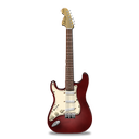 guitar, red, stratocastor icon