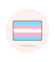 flag, transgender svg vector icon