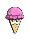 cartoon, cone, cream, emoji, ice svg vector icon