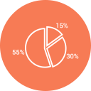 chart, graph, pie chart svg vector icon