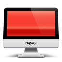 21, imac, red, soda icon