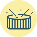 drum, drum play, drums, fourth of july, holiday, play drums, roll svg vector icon