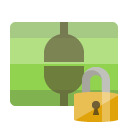 connect,vertical,lock icon