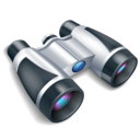 binoculars, find, search, zoom icon