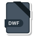 document, dwf, extension, format, paper svg vector icon