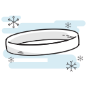 christmas, gold, hoop, ring svg vector icon
