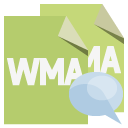 file,format,wma,speech,bubble icon