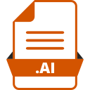 adobe file extensions, adobe illustrator, ai , document, extension , file, file format svg vector icon
