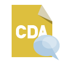 file,format,cda,speech,bubble icon
