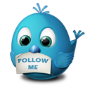 animal, bird, follow me, twitter icon
