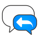 chat, reply svg vector icon