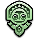 polynesian,mascot,jade icon