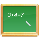 black board, calculate, math, school, tutorial icon