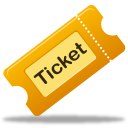 movie, ticket, tix icon