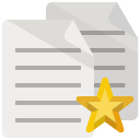 document,star icon