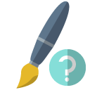 brush,help icon