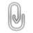 attachment, mail, paper clip icon