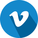 logo, social network, vimeo icon