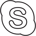 media, network, skype, social svg vector icon
