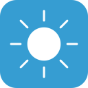 clear, sun, sunny, weather svg vector icon