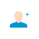 add contact, grow network, network, profile svg vector icon