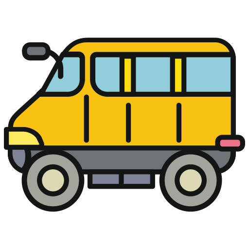 Minibus svg vector icon