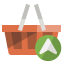 shopping,basket,basket up,up icon
