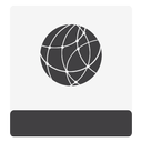 hdd, network, white icon