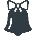 bell, christmas, sound svg vector icon